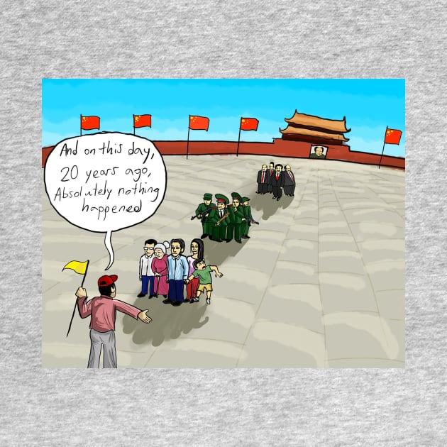 Tiananmen Square 20th Anniversary by Felipe.Makes.Cartoons